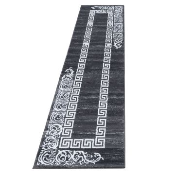 Miami Henna tappeto pelo corto runner 80x300cm grigio