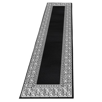 Parma Laby tappeto pelo corto runner 80x300cm nero