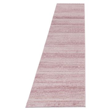 Plus tappeto pelo corto runner 80x300cm rosa