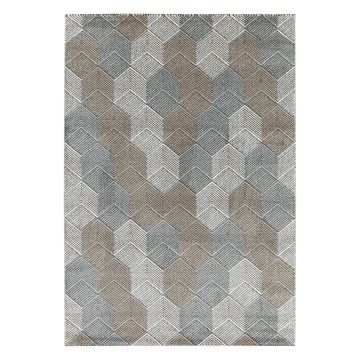 Royal Hexagon tappeto pelo corto runner 80x250cm beige