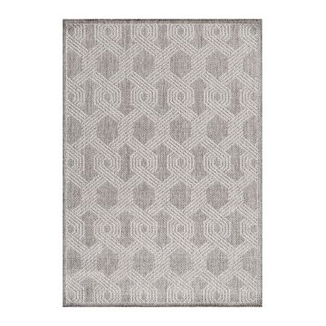 Aruba Weft tappeto esterni tessuto piatto rettangolo 60x100cm grigio