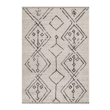 Taznaxt Tribal tappeto pelo corto runner 80x250cm beige