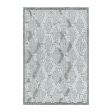 Bahama Xury tappeto esterno pelo lungo/corto rettangolo 240x340cm grigio