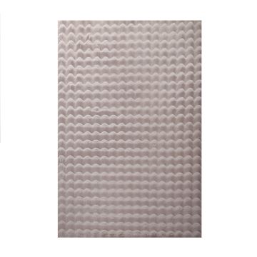 Ambiance 3D tappeto soffice pelo corto runner 80x150cm beige