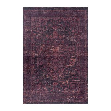 Fiesta Arty antiscivolo tappeto tessuto piatto runner 80x250cm rosso