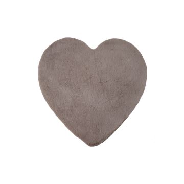 Caty Cuore monocromo tappeto bambini soffice pelo corto 90x90cm beige