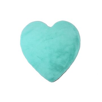 Caty Cuore monocromo tappeto bambini soffice pelo corto 90x90cm verde menta