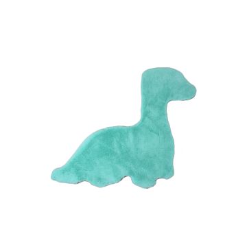 Caty Dino monocromo tappeto bambini soffice pelo corto 80x100cm verde menta