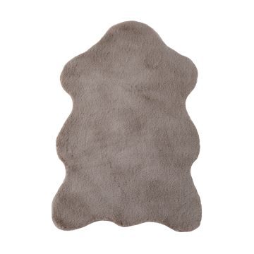 Caty Pelle di Pecora monocromo tappeto bambini soffice pelo corto 60x90cm beige