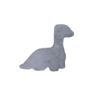 Caty Dino monocromo tappeto bambini soffice pelo corto 80x100cm argento