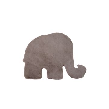 Caty Elefante monocromo tappeto bambini soffice pelo corto 80x100cm beige