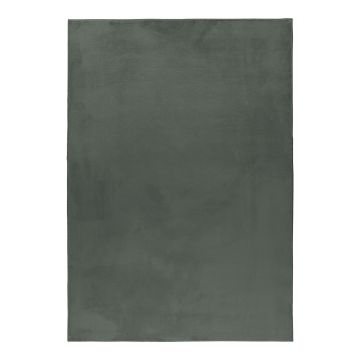 Pouffy tappeto soffice pelo corto rettangolo 140x200cm verde