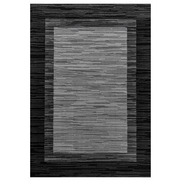 Base Care tappeto pelo corto rettangolo 240x340cm nero