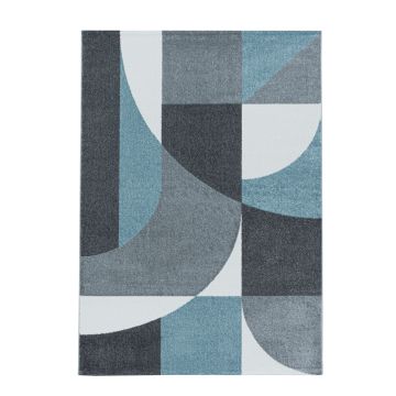 Efor Elips tappeto pelo corto rettangolo 240x340cm blu