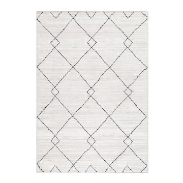 Taznaxt Haki tappeto pelo corto rettangolo 160x230cm crema