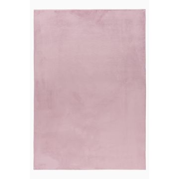 Pouffy tappeto soffice pelo corto rettangolo 160x230cm rosa