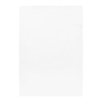 Pouffy tappeto soffice pelo corto rettangolo 160x230cm bianco