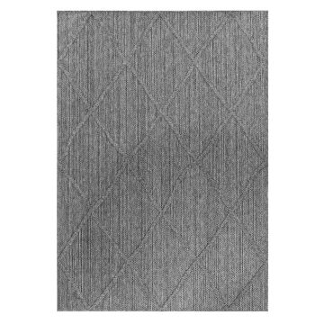 Patara Baka tappeto esterno pelo corto rettangolo 240x340cm grigio