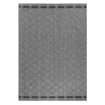 Patara Petek tappeto esterno pelo corto rettangolo 200x290cm grigio