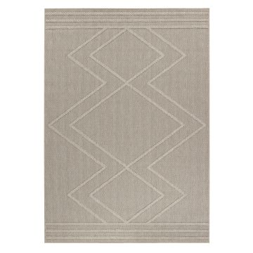 Patara Zigzag tappeto esterno pelo corto rettangolo 240x340cm beige